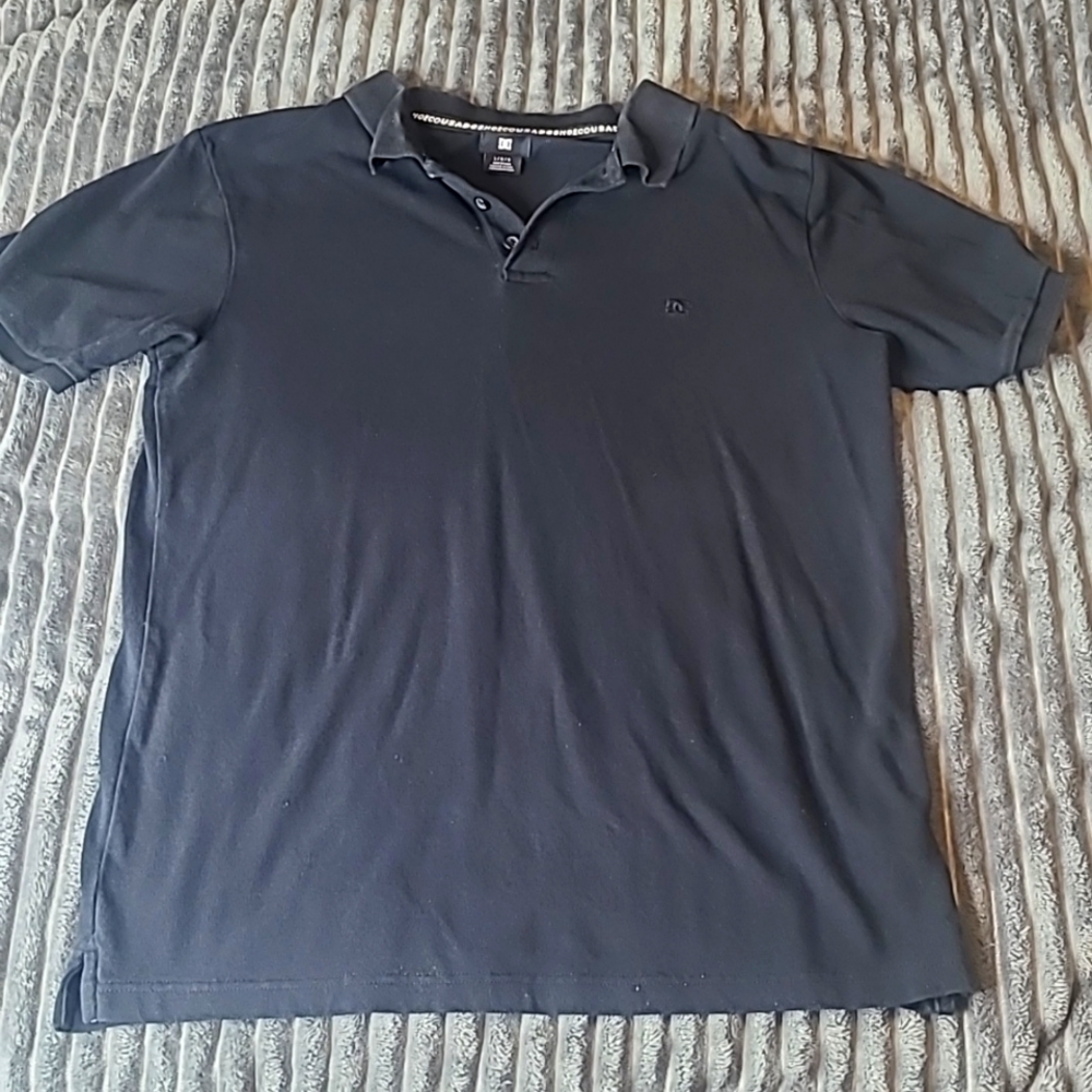 DC Shoes Black Polo shirt Size Large